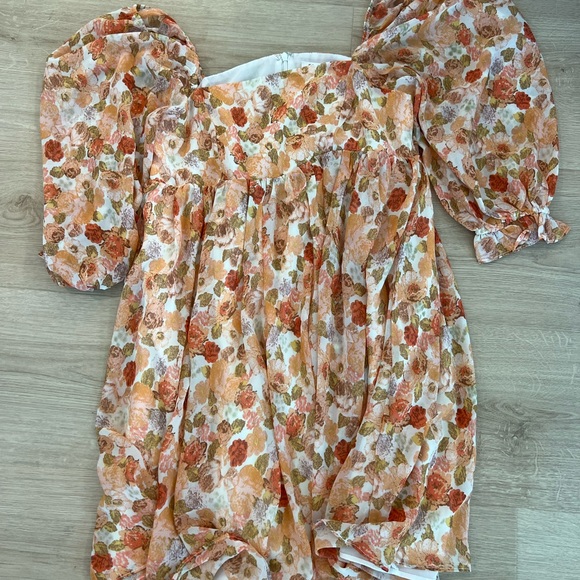 Red Dress Boutique Floral Orange Dress - Picture 2 of 3